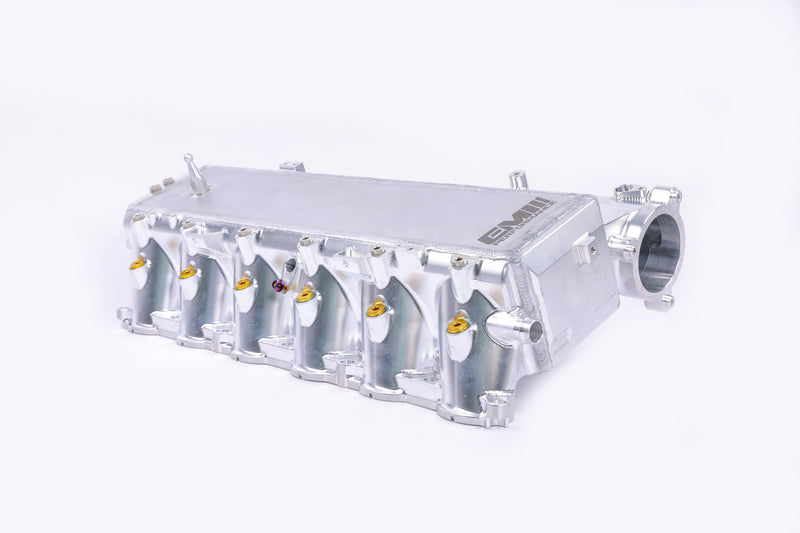 Load image into Gallery viewer, EM BMW B58 F-Series GEN 1 CHARGE AIR COOLER MANIFOLD WITH CHARGE COOLER WATER RADIATOR ‘BLACK'