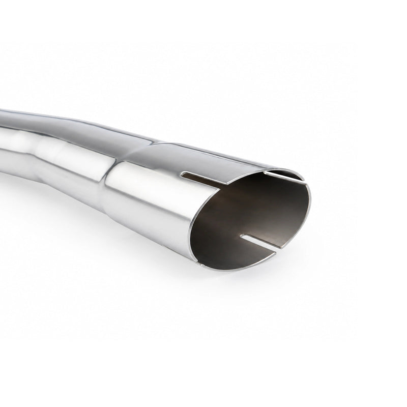Load image into Gallery viewer, EM 3.5” Exhaust Downpipe for 1.8/2.0T MQB vehicles (High Flow CAT Optional)