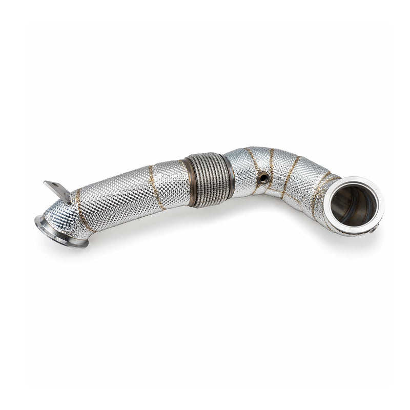 Load image into Gallery viewer, EM 4” AWD Exhaust High Flow Catless Downpipe for 2.0T MQB Platform