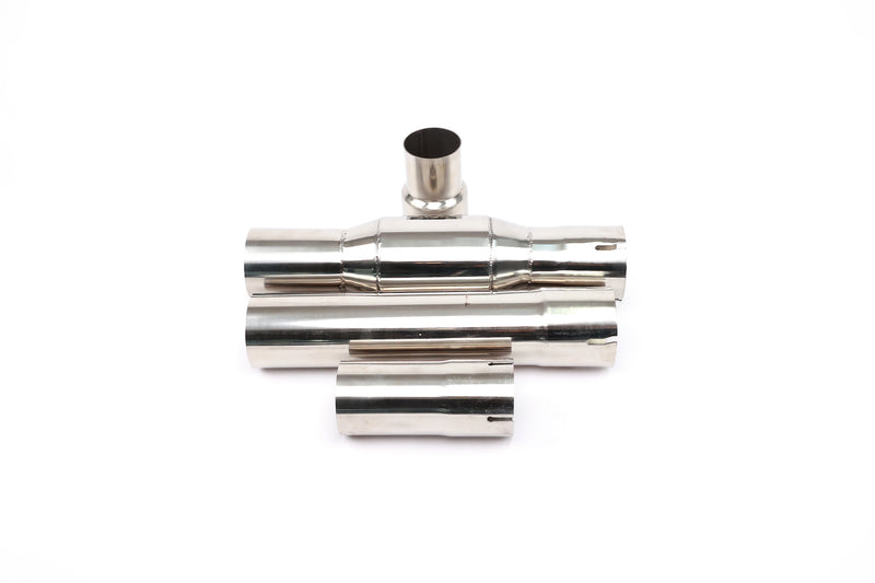 Load image into Gallery viewer, EM 3.5” Exhaust Downpipe for 1.8/2.0T MQB vehicles (High Flow CAT Optional)