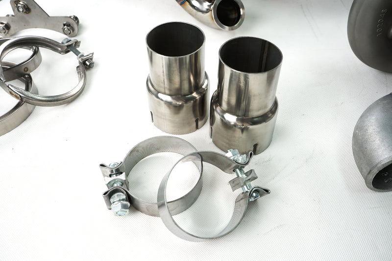 Load image into Gallery viewer, EM™ 2025 New Vesion T4 V-BAND Manifold With 4'' Downpipe And Midpipe For EA855 RS3/TTRS