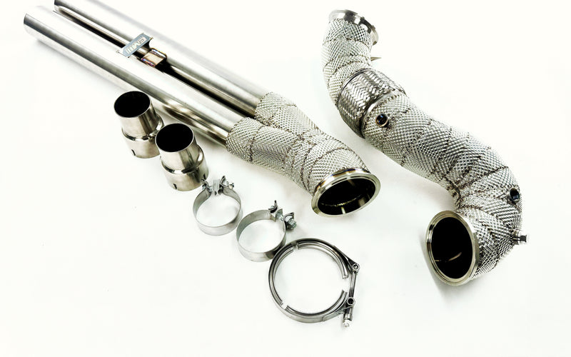 Load image into Gallery viewer, 4'' Catless Downpipe For RS3/TTRS EA855