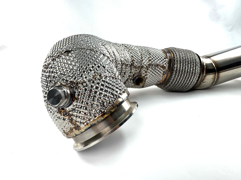 Load image into Gallery viewer, EM 4” AWD Exhaust High Flow Catless Downpipe for 2.0T MQB Platform