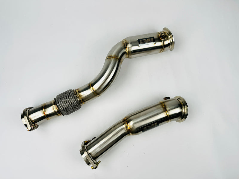 Load image into Gallery viewer, EM BMW S58 HIGH-FLOW CATS DOWNPIPES