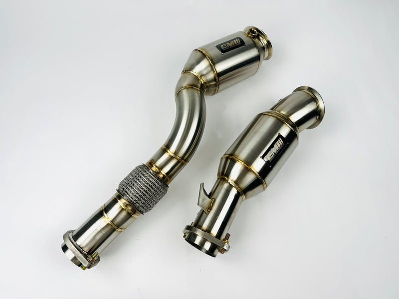 Load image into Gallery viewer, EM BMW S58 HIGH-FLOW CATS DOWNPIPES