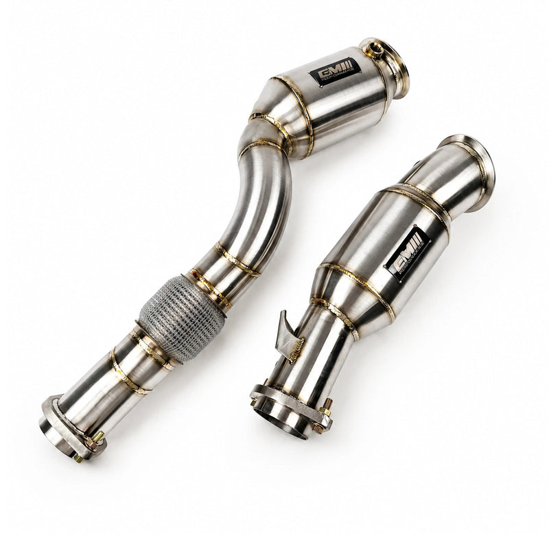 Load image into Gallery viewer, EM BMW S58 HIGH-FLOW CATS DOWNPIPES
