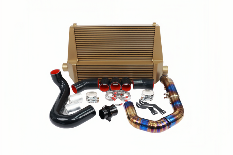 Load image into Gallery viewer, EM HIGH PERFORMANCE INTERCOOLER (Evo VERSION) WITH TURBO CHARGE PIPE FOR B9 C8 2.0T