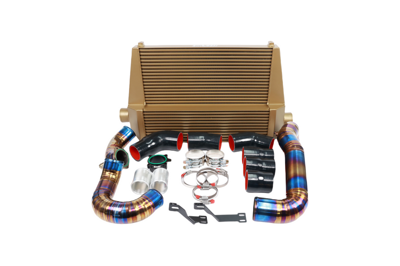 Load image into Gallery viewer, HIGH PERFORMANCE INTERCOOLER (Evo VERSION) WITH TURBO CHARGE PIPE,INLET PIPE FOR B9 C8 3.0T