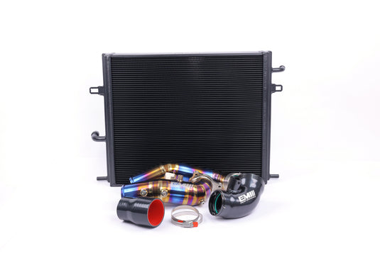 EM BMW B58 F-Series  GEN 1 CHARGE AIR COOLER MANIFOLD WITH CHARGE COOLER WATER RADIATOR ‘BLACK'