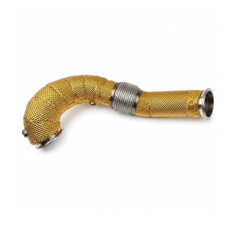 Load image into Gallery viewer, EM 4” AWD Exhaust High Flow Catless Downpipe for 2.0T MQB Platform
