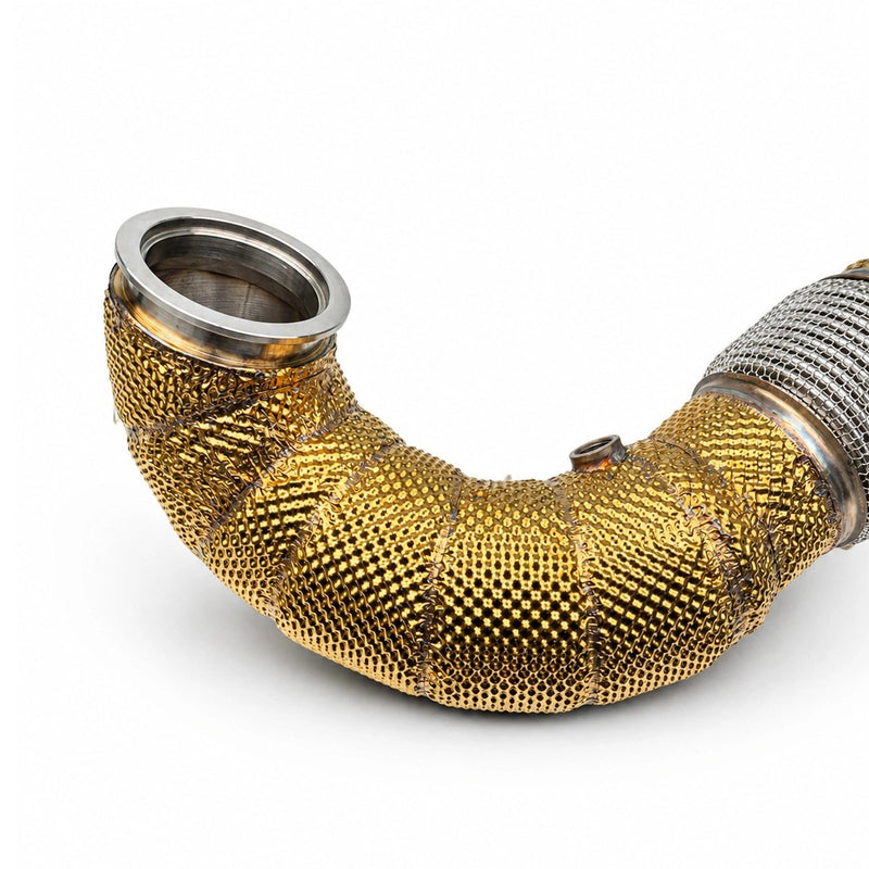 Load image into Gallery viewer, EM 4” AWD Exhaust High Flow Catless Downpipe for 2.0T MQB Platform
