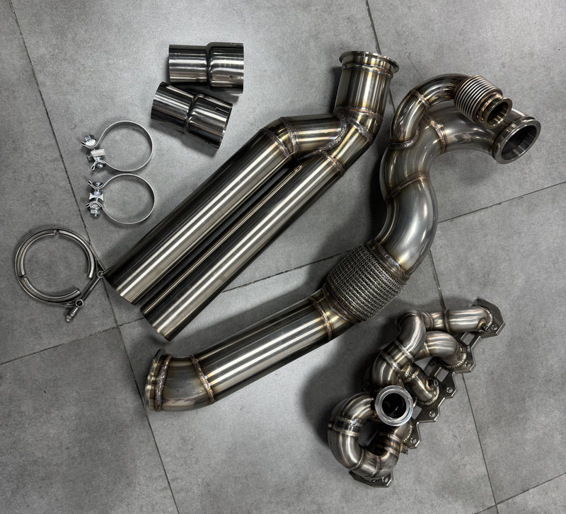 Load image into Gallery viewer, Version 2024 RS3/TTRS 2.5T EA855 Manifold With Downpipe And Midpipe-A Clearance Sale
