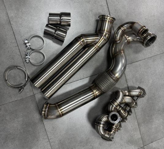 Version 2024 RS3/TTRS 2.5T EA855 Manifold With Downpipe And Midpipe-A Clearance Sale