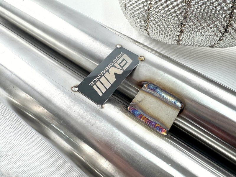 Load image into Gallery viewer, 4&#39;&#39; Catless Downpipe For RS3/TTRS EA855
