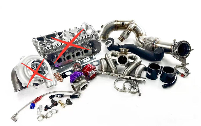 MANIFOLD,DOWNPIPE,CHARGE PIPE,WG,BOV,TURBO OIL LINES