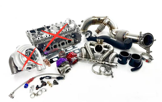 MANIFOLD,DOWNPIPE,CHARGE PIPE,WG,BOV,TURBO OIL LINES