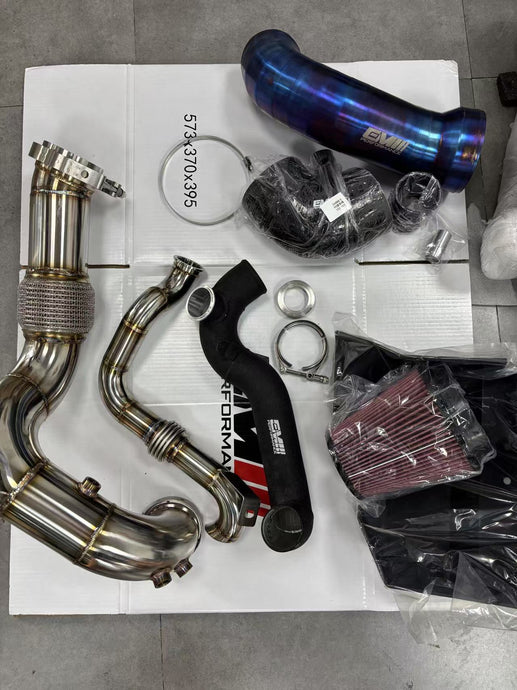 Downpipe screamer pipe intake kit charge pipe for Diyar