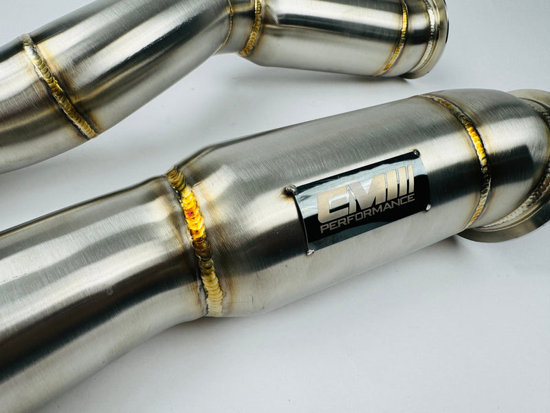 Load image into Gallery viewer, EM BMW S58 HIGH-FLOW CATS DOWNPIPES
