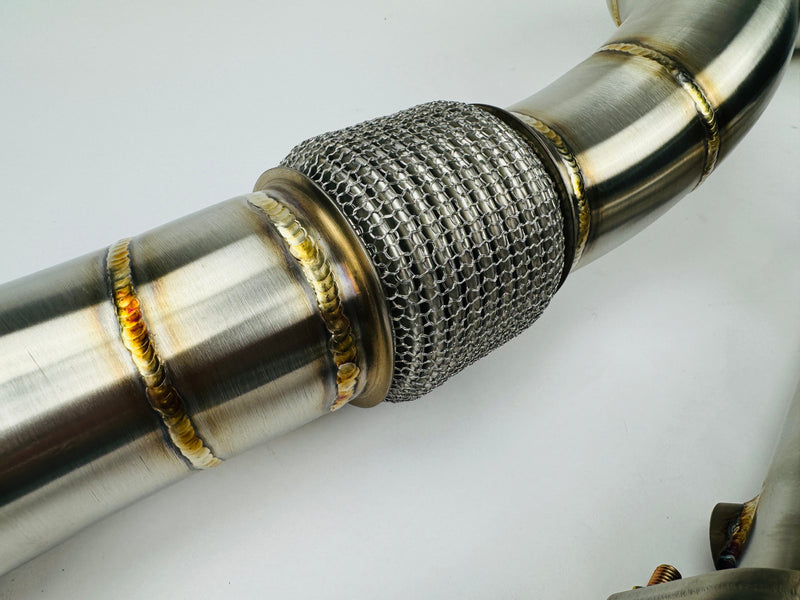 Load image into Gallery viewer, EM BMW S58 HIGH-FLOW CATS DOWNPIPES
