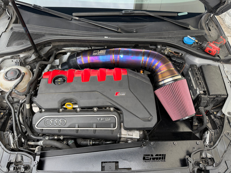 Load image into Gallery viewer, EM™ 5'' Titanium Air Intake With Air Guide For Audi TTRS 8S / RS3 8V 8Y
