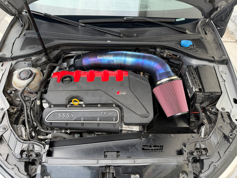 Load image into Gallery viewer, EM™ 5'' Titanium Air Intake With Air Guide For Audi TTRS 8S / RS3 8V 8Y
