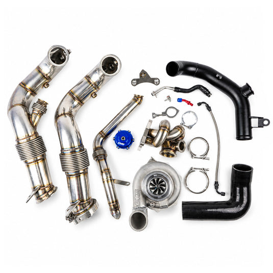 EM T3 V Band Reverse Rotation Turbo Kit For MQB 2 Port Engine Head