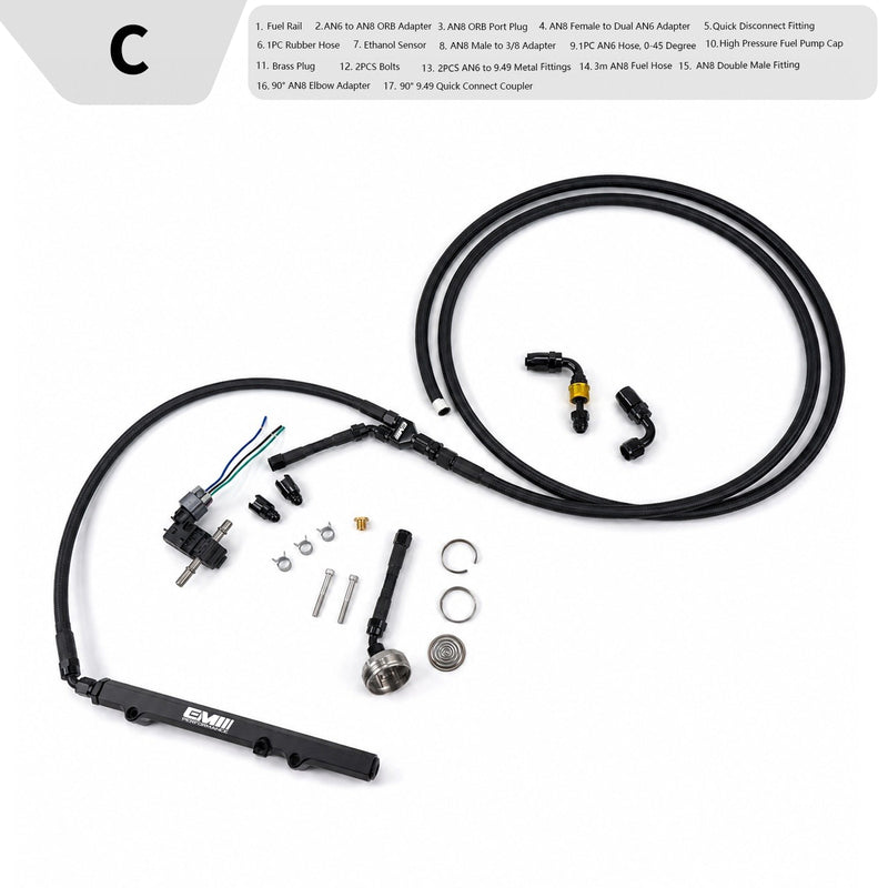 Load image into Gallery viewer, Ethanol Sensor &amp; MPI Fuel Rail Conversion Kit For MQB EA888.3 V2

