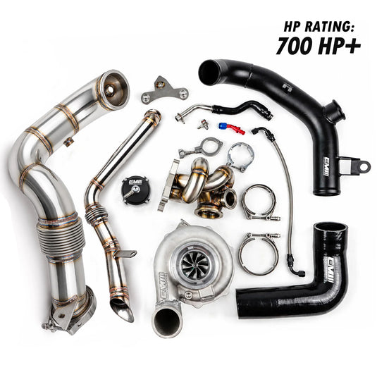 EM T3 V Band Reverse Rotation Turbo Kit For MQB 2 Port Engine Head