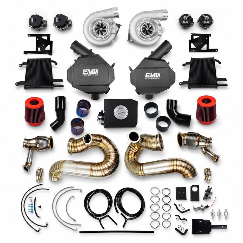 Load image into Gallery viewer, EM Lamborghini Huracan V10 Kit With Twin EM Turbochargers
