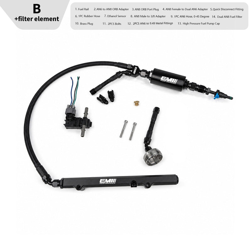 Load image into Gallery viewer, Ethanol Sensor &amp; MPI Fuel Rail Conversion Kit For MQB EA888.3 V2
