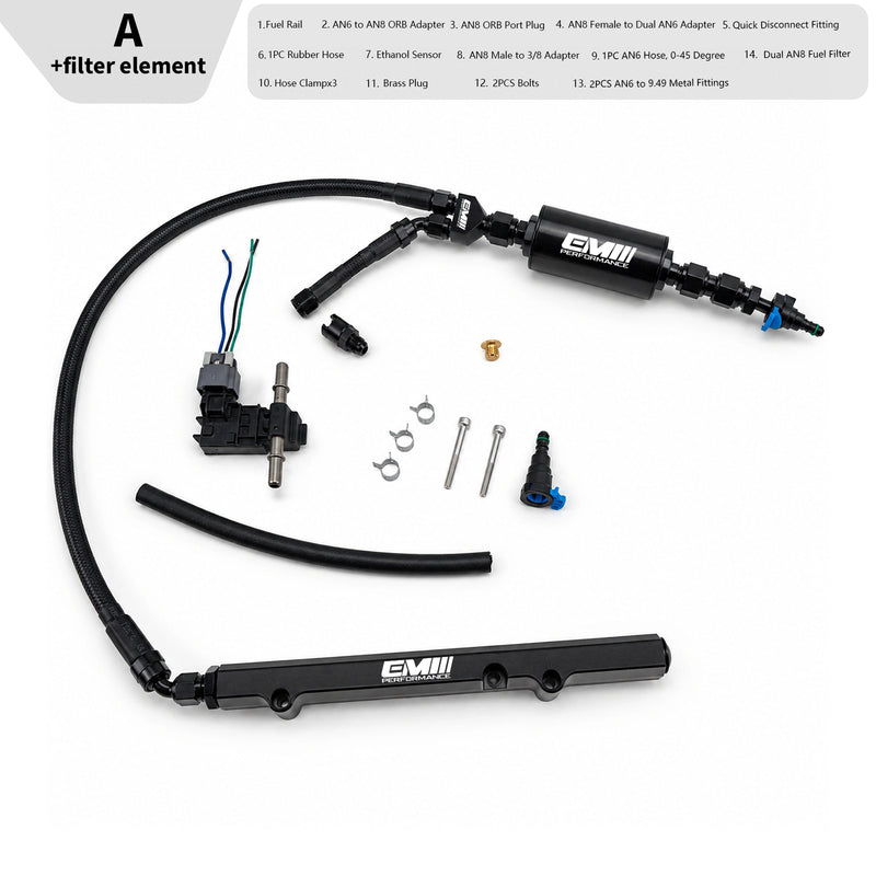 Load image into Gallery viewer, Ethanol Sensor &amp; MPI Fuel Rail Conversion Kit For MQB EA888.3 V2
