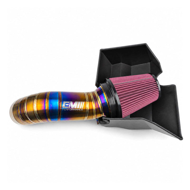 Load image into Gallery viewer, 4" HIGH-GLOSS LUXURY STYLE TITANIUM AIR INTAKE KIT FOR EA888.3
