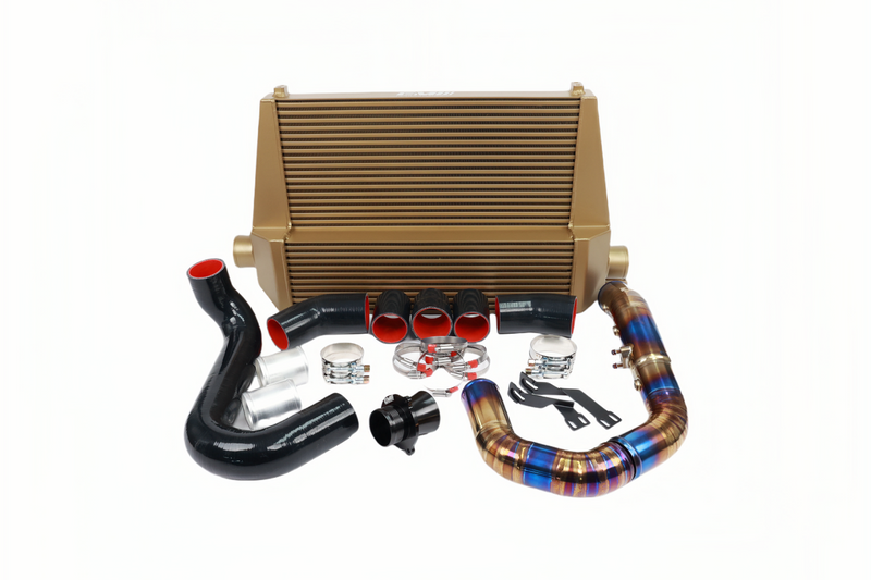 Load image into Gallery viewer, EM HIGH PERFORMANCE INTERCOOLER (Evo VERSION) WITH TURBO CHARGE PIPE FOR B9 C8 2.0T
