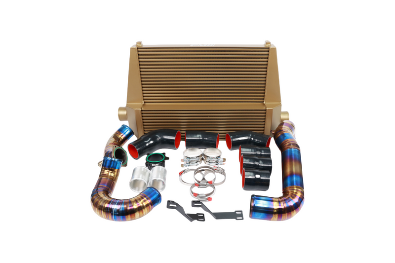 Load image into Gallery viewer, HIGH PERFORMANCE INTERCOOLER (Evo VERSION) WITH TURBO CHARGE PIPE,INLET PIPE FOR B9 C8 3.0T
